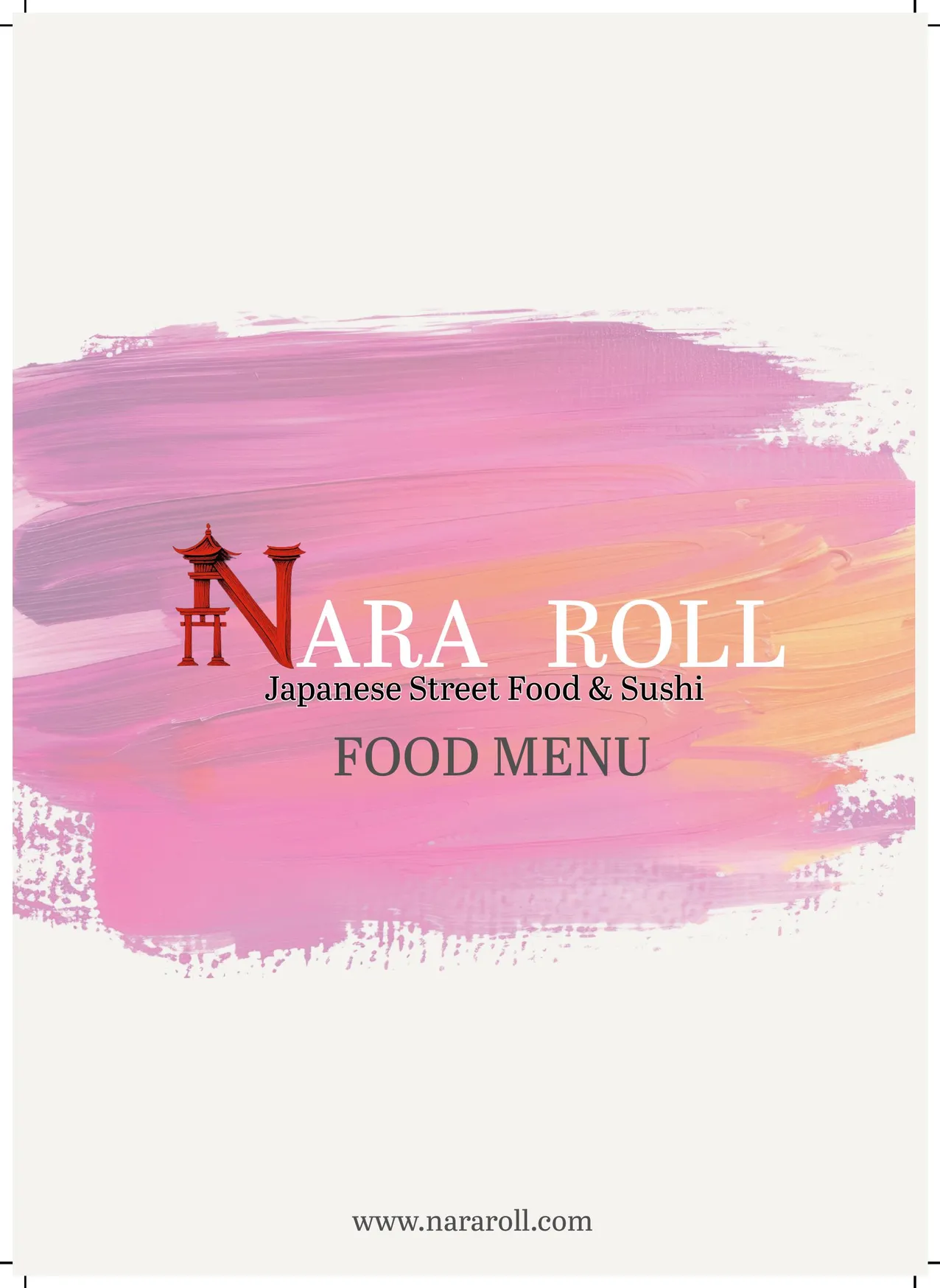 Nara Roll menu, page 1