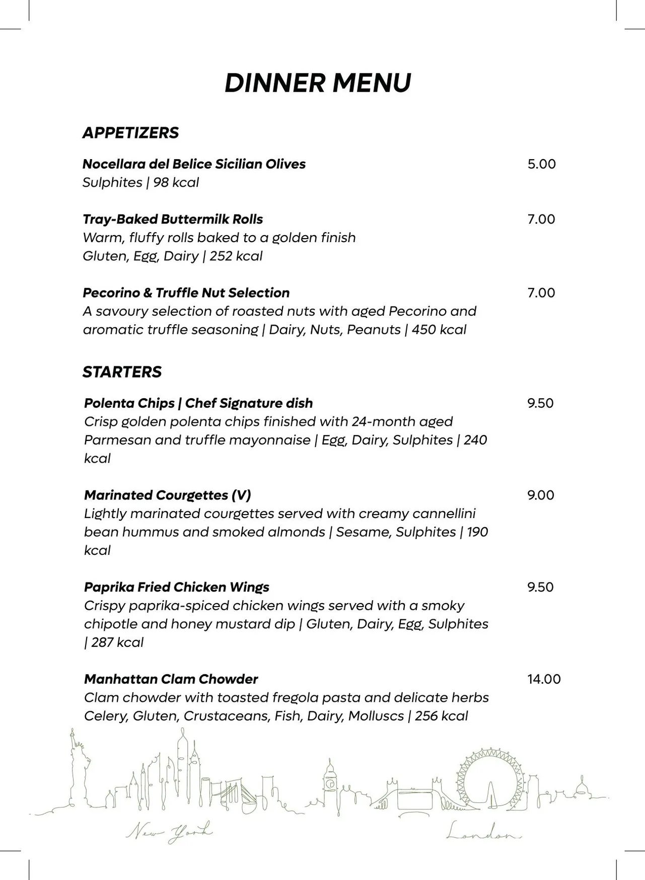 NYnLON menu, page 23
