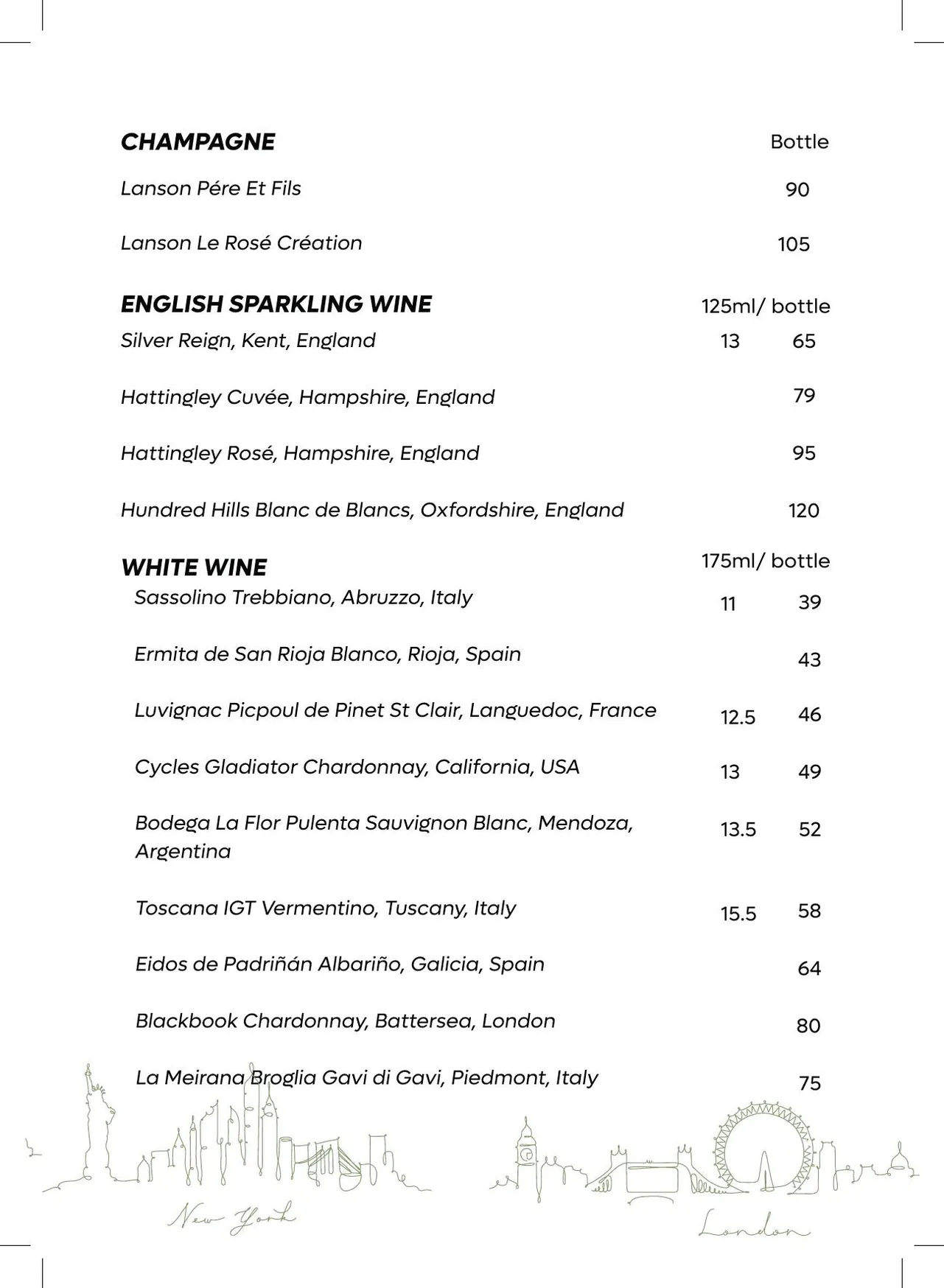 NYnLON menu, page 13