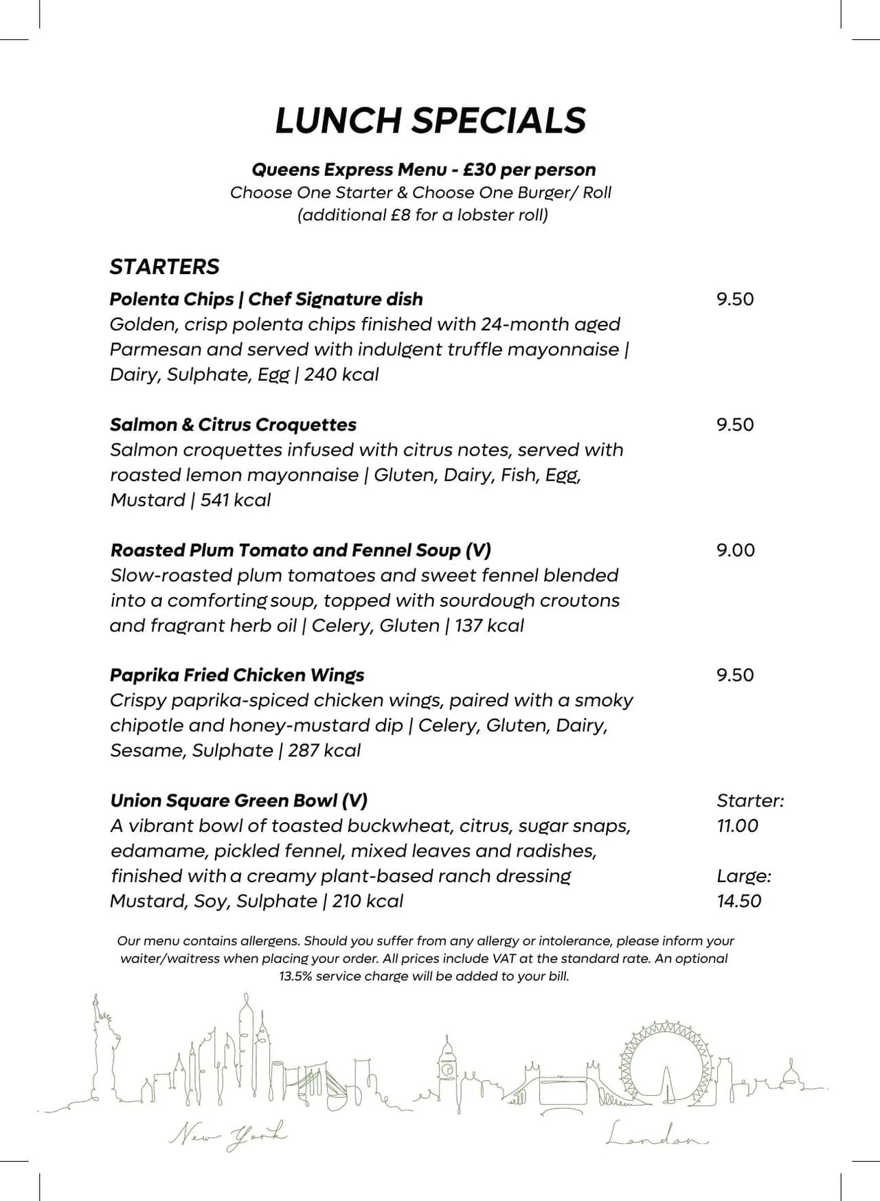 NYnLON menu, page 3