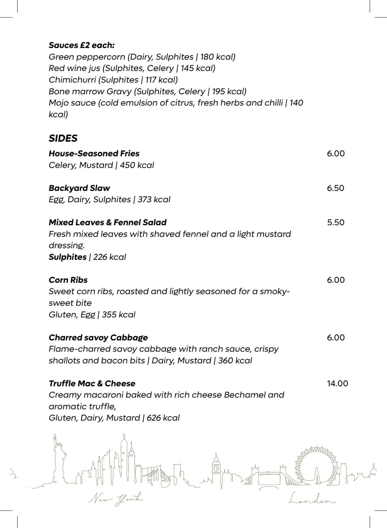 NYnLON menu, page 27