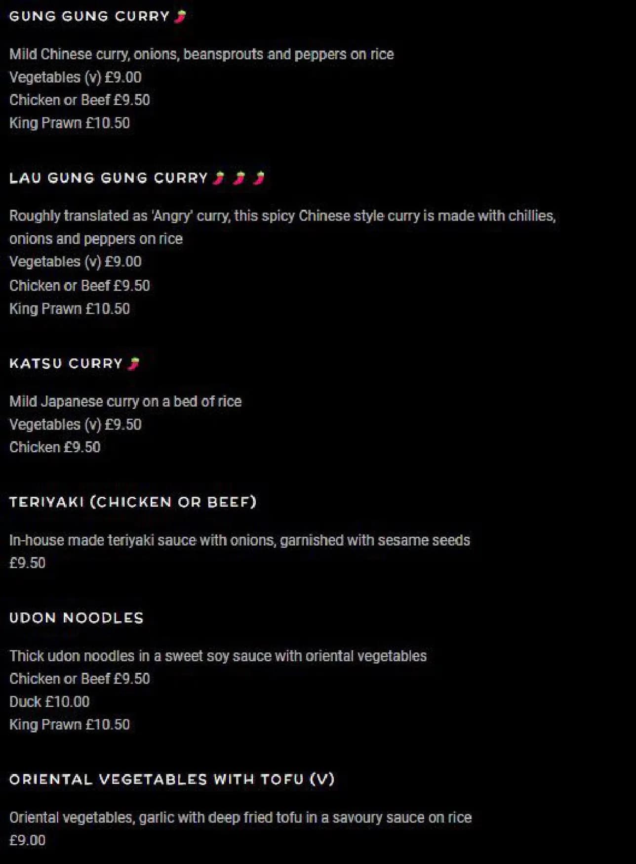 Juici Sushi menu, page 7
