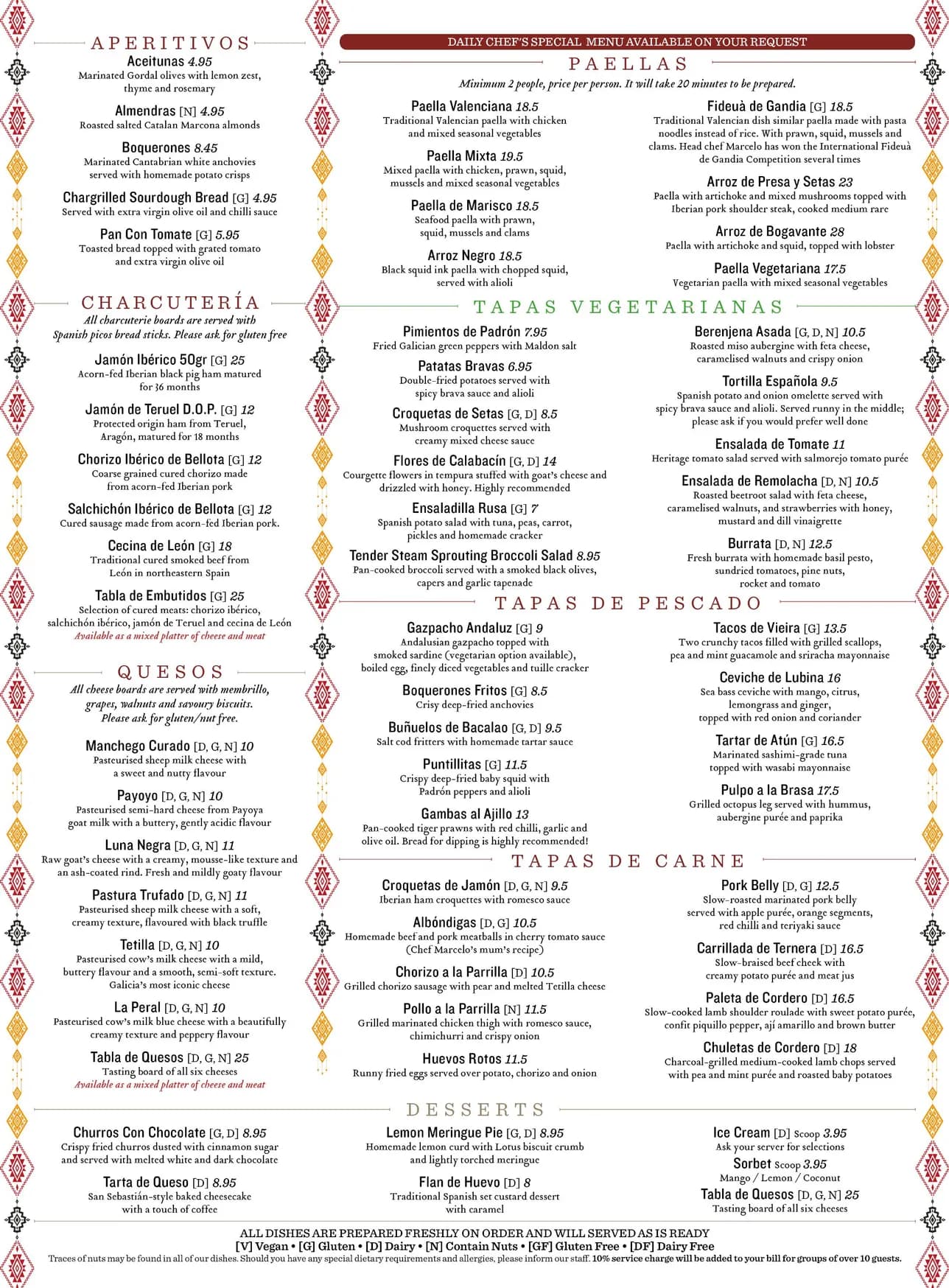 La Lluna menu, page 3