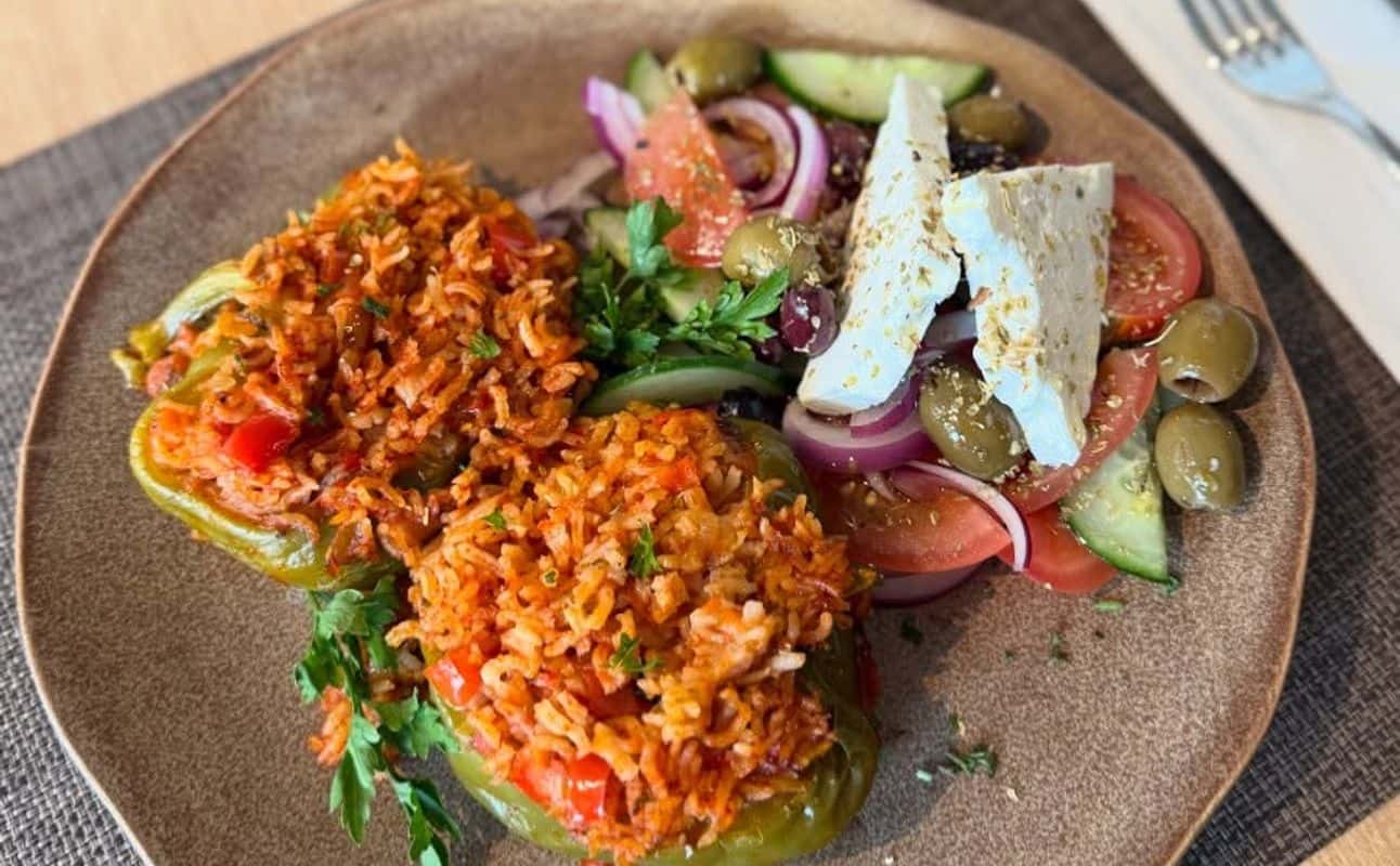 Enjoy Greek, Restaurant, Table service, $$, Groups and Families cuisine at Nostimo in Cheadle, Manchester