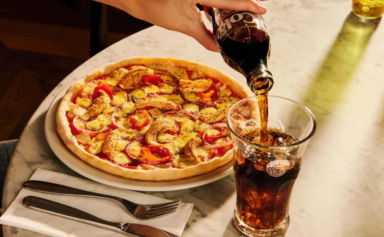 Enjoy Pizza, Casual dining, Italian, Vegetarian options, Vegan options, Gluten Free options, Dairy free options, Restaurant, Highchairs available, Indoor & outdoor seating, Free wifi, Wheelchair accessible, Table service, $$, Families, Date night and Groups cuisine at PizzaExpress Worcester Park Central Road in Kingston, London