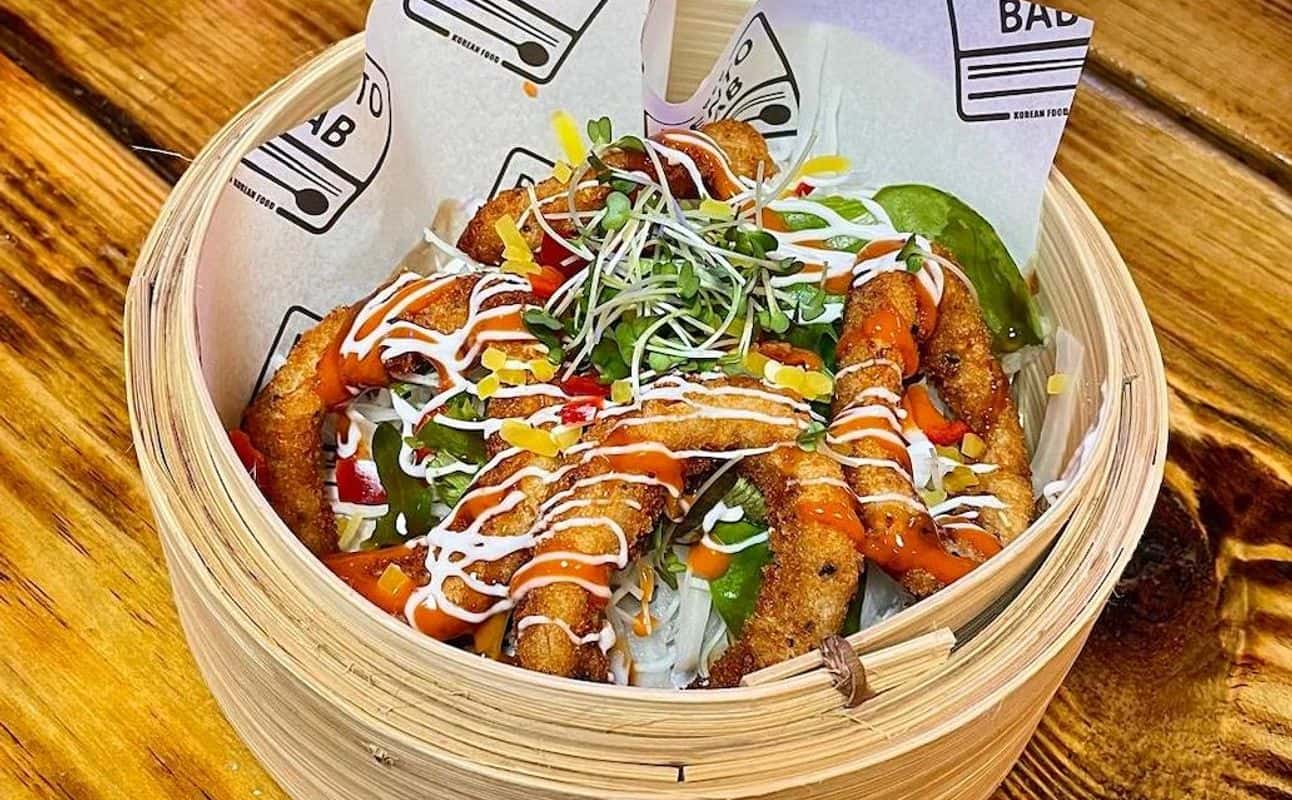 Enjoy Asian, Korean, Halal, Vegan options, Vegetarian options, Restaurant, Highchairs available, Non-smoking, $$$$, Families, Groups and Special occasion cuisine at Bentobab in Aldgate, London