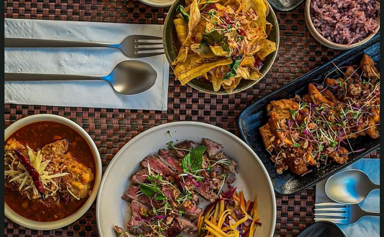 Enjoy Thai, Asian, Vegan options, Restaurant, Highchairs available, Table service, $$, Families and Groups cuisine at Namo in Brighton City Centre, Brighton