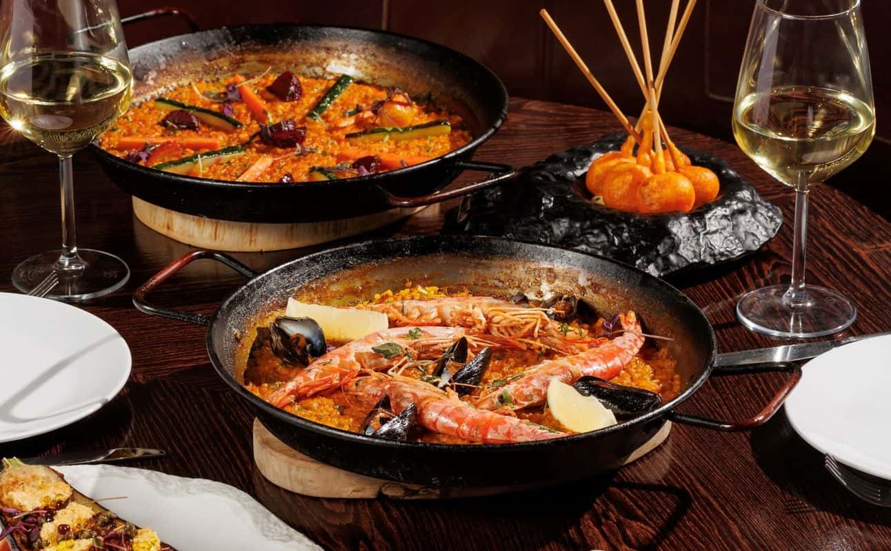 Enjoy Spanish, Gluten Free options, Vegan options, Vegetarian options, Restaurant, Indoor & outdoor seating, Table service, $$, Date night, Families and Views cuisine at Aqua Nueva in Soho, London