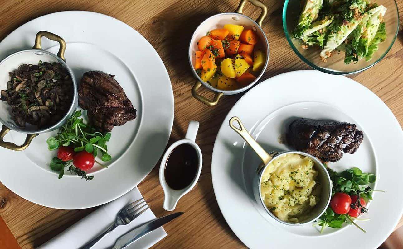 Enjoy British and Steakhouse cuisine at The Grill on the Market in Farringdon, London