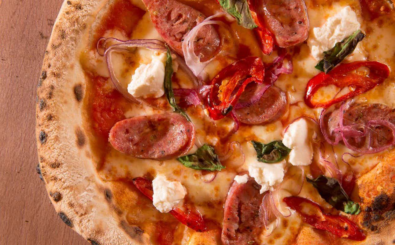 Enjoy Pizza cuisine at Dusty Knuckle Pizza Company in Canton, Cardiff