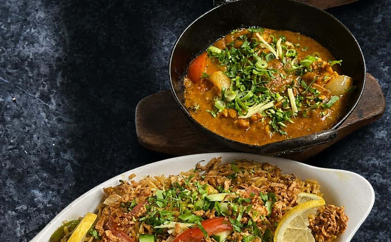 Enjoy Indian, Pakistani, Halal, Vegan options, Vegetarian options, Restaurant, Free wifi, Highchairs available, Street parking, Table service, $$, Families and Groups cuisine at Everest Restaurant in Meersbrook, Sheffield