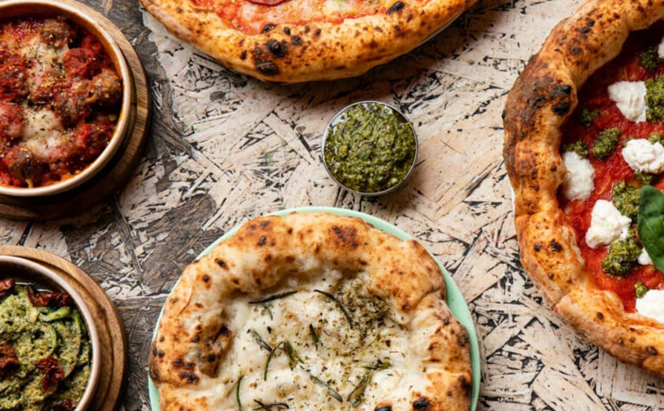 Enjoy Italian, Pizza, Vegan options, Gluten Free options, Restaurant, Street parking, Highchairs available, Free wifi, Table service, Child friendly, Dog friendly, $$, Families, Kids and Groups cuisine at Purezza in Brighton City Centre, Brighton