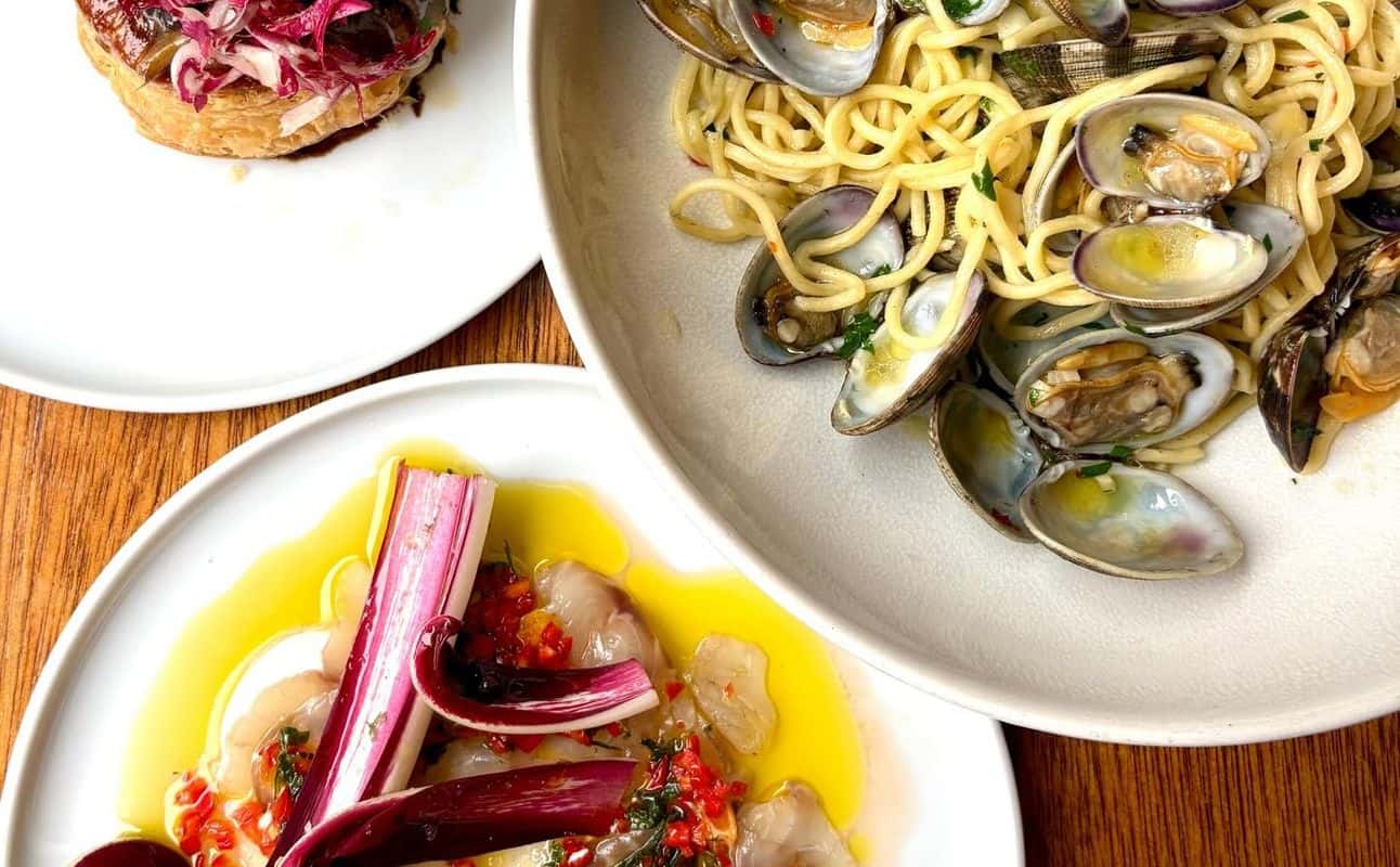 Enjoy Italian, French, Wine bar, Street parking, Table service, $$, Date night, Wine bar, Local cuisine and Families cuisine at Duchy in Shoreditch, London
