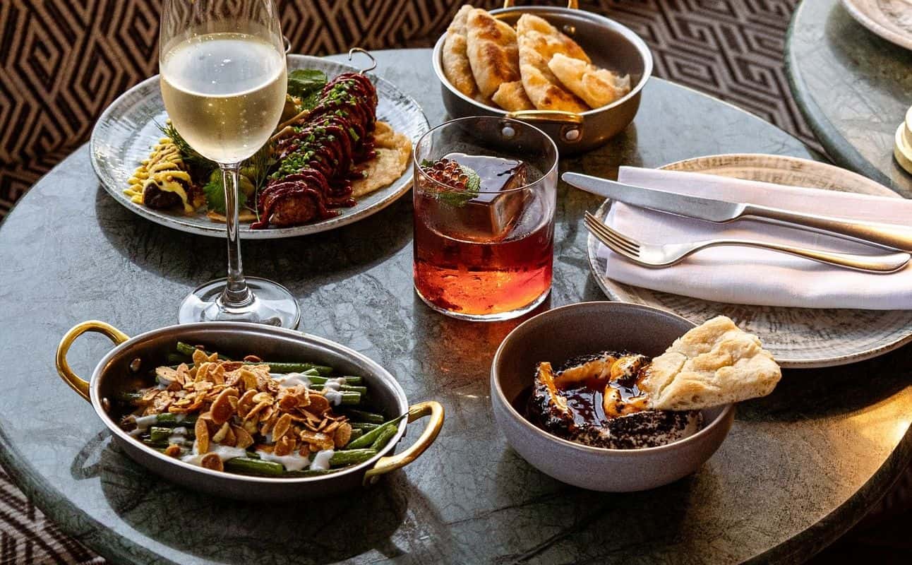 Enjoy Turkish, Vegetarian options, Gluten Free options, Restaurant, Dog friendly, Free wifi, Indoor & outdoor seating, Table service, $$$, Families and Groups cuisine at Yasmin in Soho, London