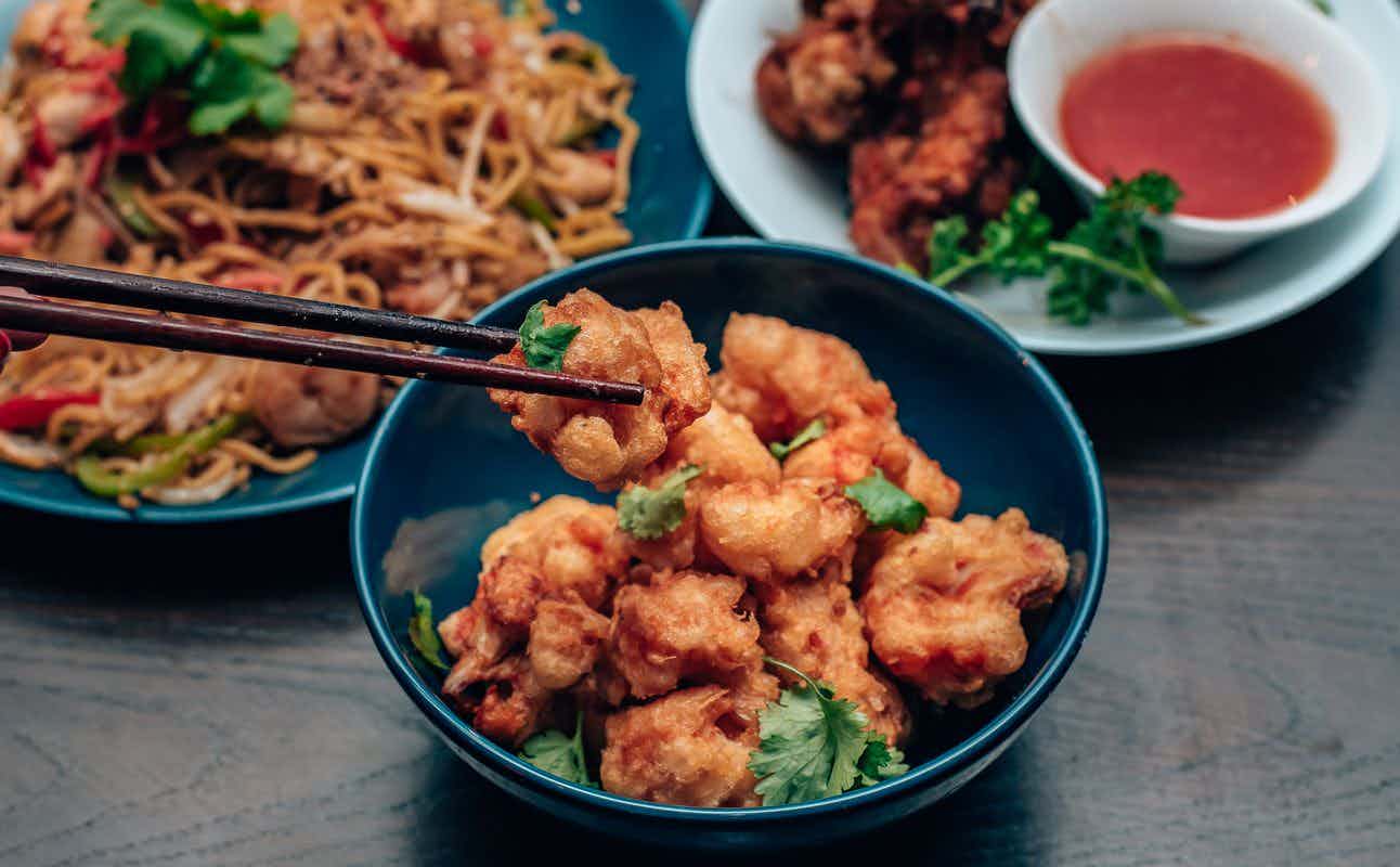Enjoy Japanese, Chinese and Thai cuisine at Tamashii in King's Cross, London