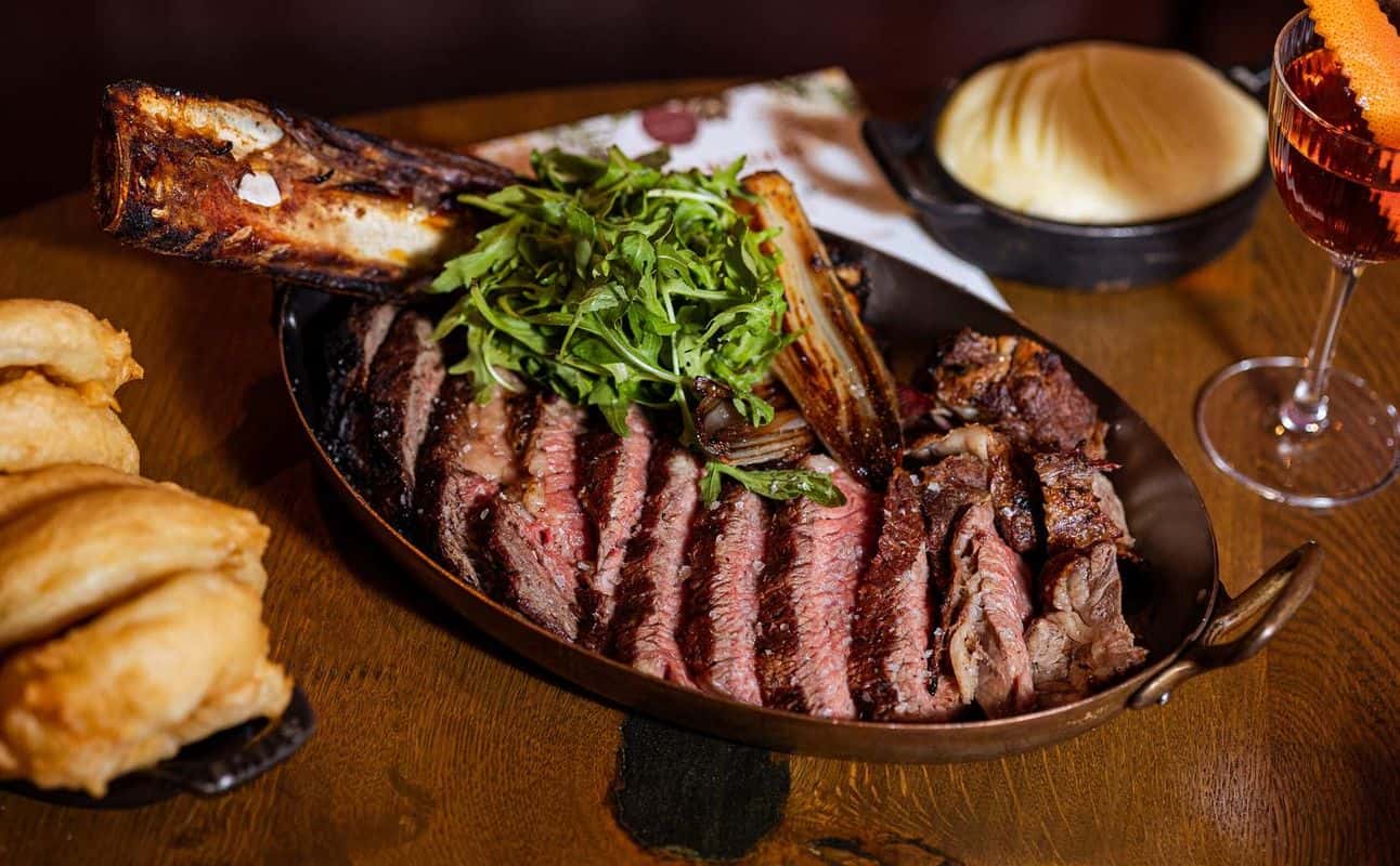 Enjoy British, Steakhouse, Vegan options, Vegetarian options, Restaurant, Indoor & outdoor seating, $$$$, Families, Groups and Special occasion cuisine at Liverpool St Chophouse & Tavern in Liverpool Street, London