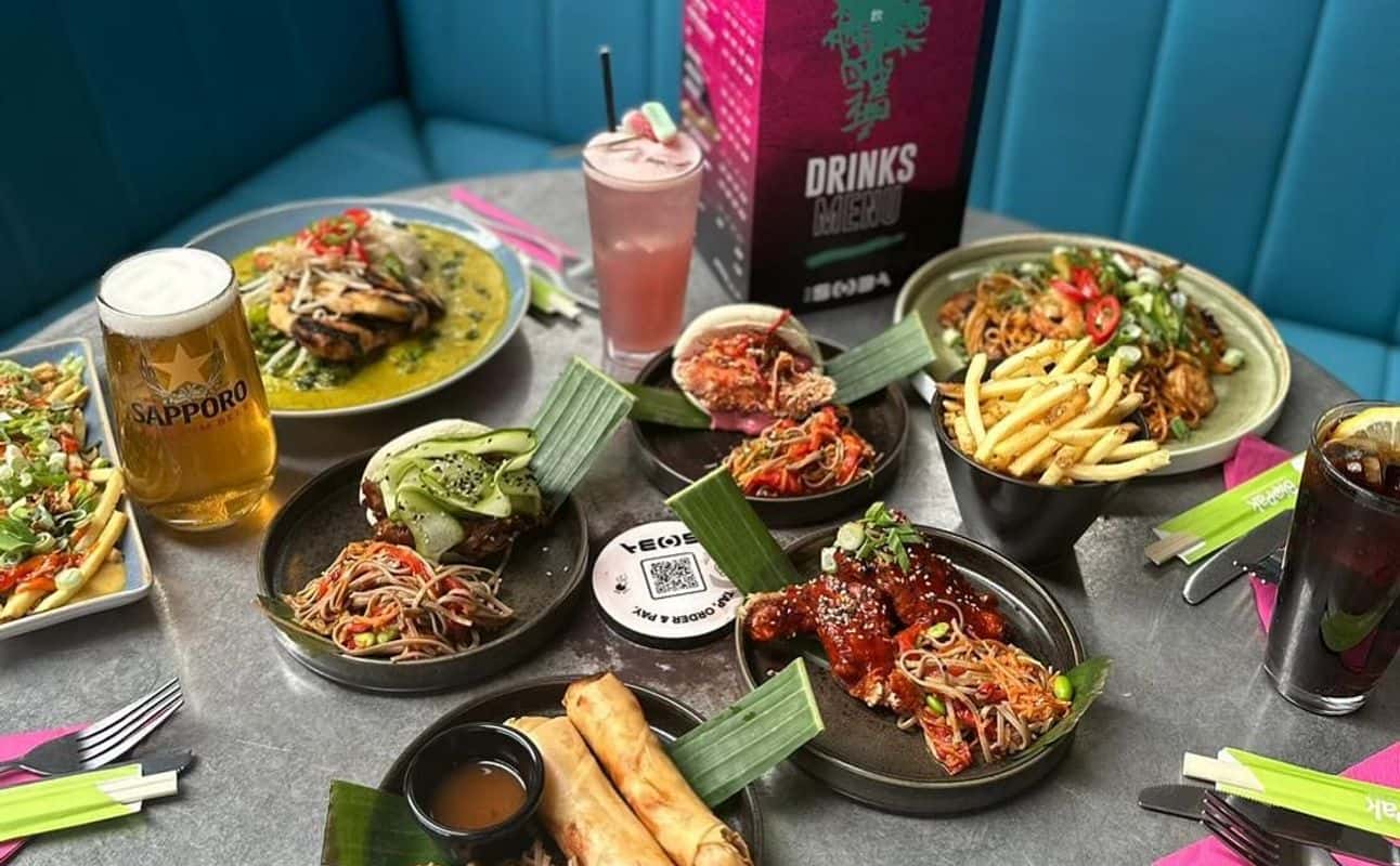 Enjoy Asian, Street food, Modern Asian, Vegetarian options, Bars & pubs, Late night, Free wifi, Indoor & outdoor seating, Table service, Wheelchair accessible, $$, Groups and Special occasion cuisine at Bar Soba Mitchell Lane in Glasgow City Centre, Glasgow