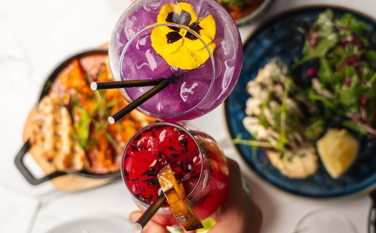 Enjoy Mediterranean, Vegan options, Vegetarian options, Dairy free options, Gluten Free options, Halal, Restaurant, Cocktail bar, Indoor & outdoor seating, Table service, $$, Families, Groups, Bar scene, Business meetings, Date night, Special occasion and Hidden gems cuisine at Azura in Mornington Crescent, London