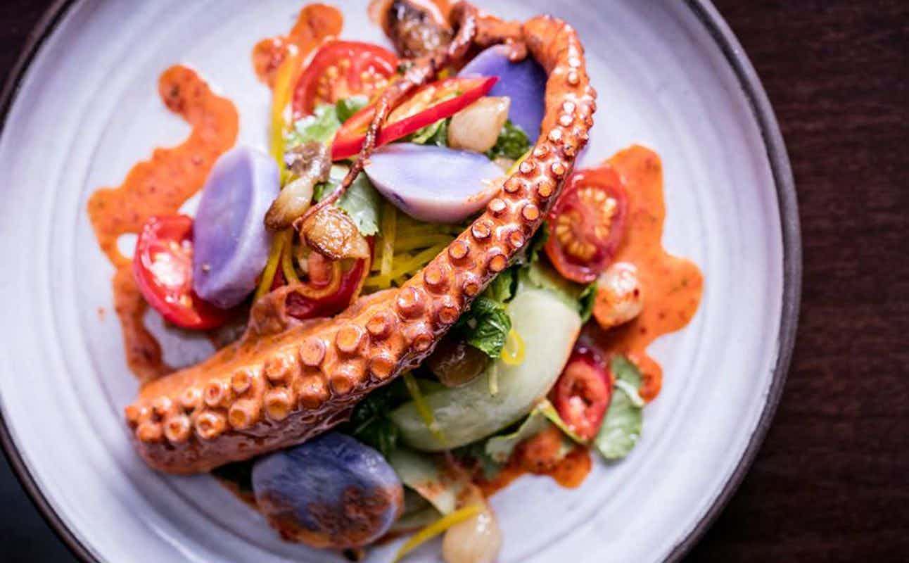 Enjoy Asian, Fusion and Wine Bar cuisine at MBER in Monument, London