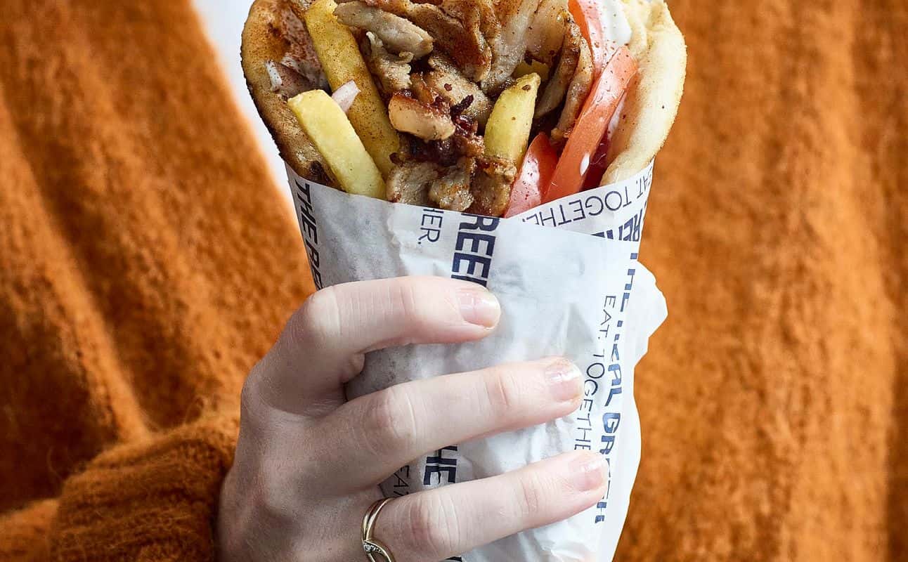 Enjoy Greek, Mediterranean, Gluten Free options, Vegan options, Vegetarian options, Restaurant, Free wifi, Highchairs available, Indoor & outdoor seating, Table service, Wheelchair accessible, $$, Groups, Families and Live music cuisine at The Real Greek Marylebone in Marylebone, London