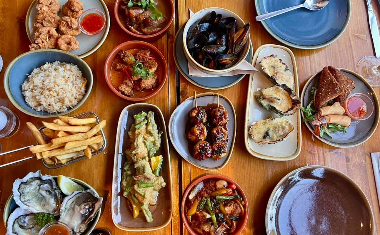 Enjoy Seafood, Thai, Vegetarian options, Gluten Free options, Restaurant, Highchairs available, Table service, $$, Families and Groups cuisine at The Lobster Pot in Nottingham City Centre, Nottingham