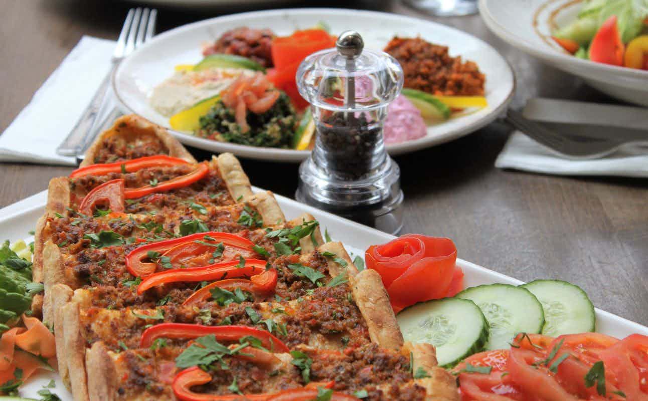 Enjoy Turkish cuisine at Lezzet Turkish Kitchen in Cardiff Central, Cardiff