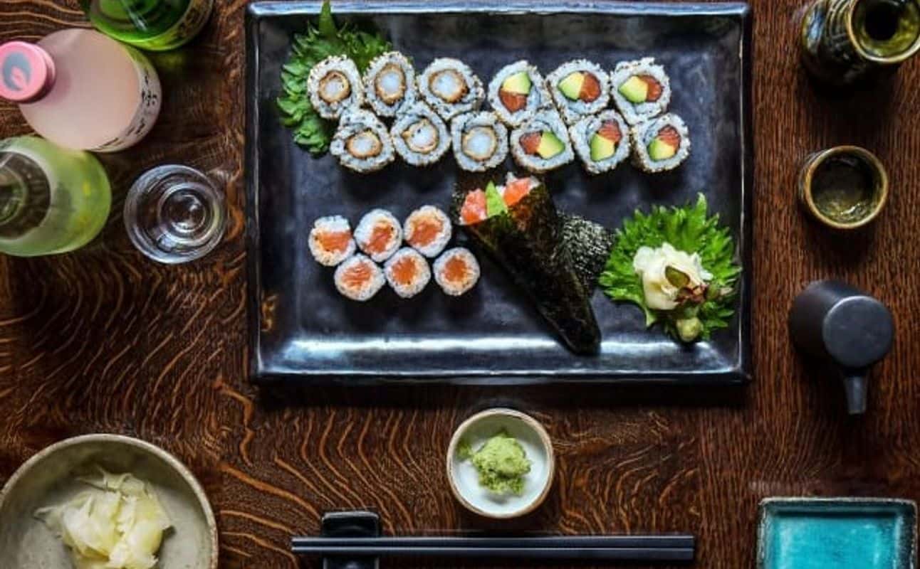 Enjoy Japanese, Sushi, Fusion, Vegetarian options, Vegan options, Gluten Free options, Restaurant, Free wifi, Table service, $$, Local cuisine and Families cuisine at Miyako in Spitalfields, London