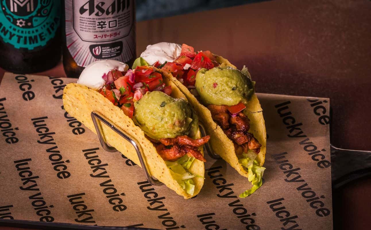Enjoy Pizza, American, Bars & pubs, Free wifi, Wheelchair accessible, $$$, Groups, Special occasion and Live music cuisine at Lucky Voice Waterloo in Waterloo, London