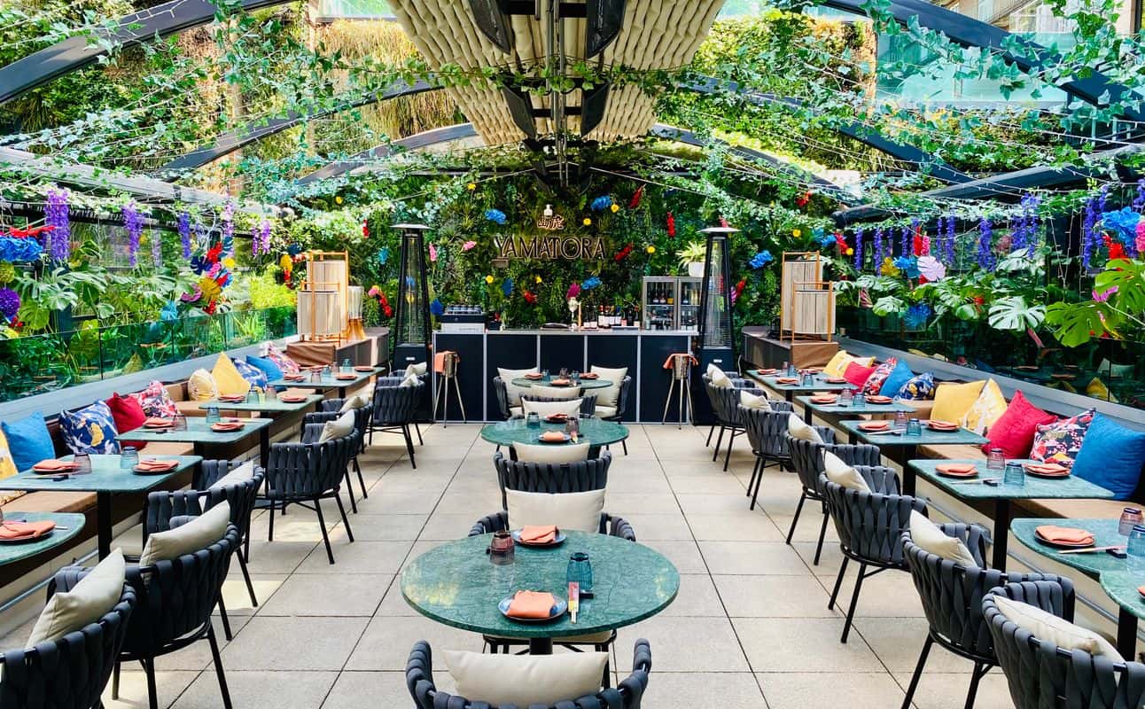 Enjoy Sushi, Small plates, Japanese, Vegetarian options, Gluten Free options, Restaurant, Free wifi, Child friendly, Table service, Highchairs available, Beer garden, Street parking, Wheelchair accessible, Private dining, Indoor & outdoor seating, $$, Groups, Hidden gems, Kids, Business meetings, Date night, Families and Special occasion cuisine at Yamatora in Finchley Road, London