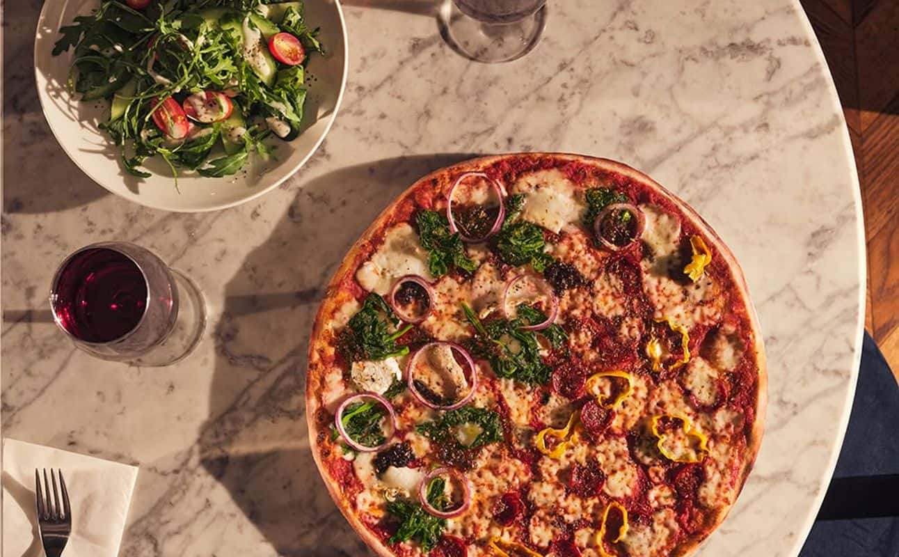Enjoy Italian, Pizza, Gluten Free options, Vegan options, Vegetarian options, Restaurant, Free wifi, Highchairs available, Table service, Wheelchair accessible, $$, Groups and Families cuisine at PizzaExpress Norwich Forum in Norwich City Centre, Norwich