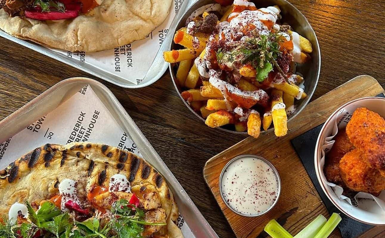 Enjoy British, Pub Food, Vegan options, Vegetarian options, Gluten Free options, Bars & pubs, Late night, Highchairs available, Wheelchair accessible, Table service, Indoor & outdoor seating, Free wifi, $$, Groups, Special occasion, Families and Live music cuisine at The Button Factory in Jewellery Quarter, Birmingham