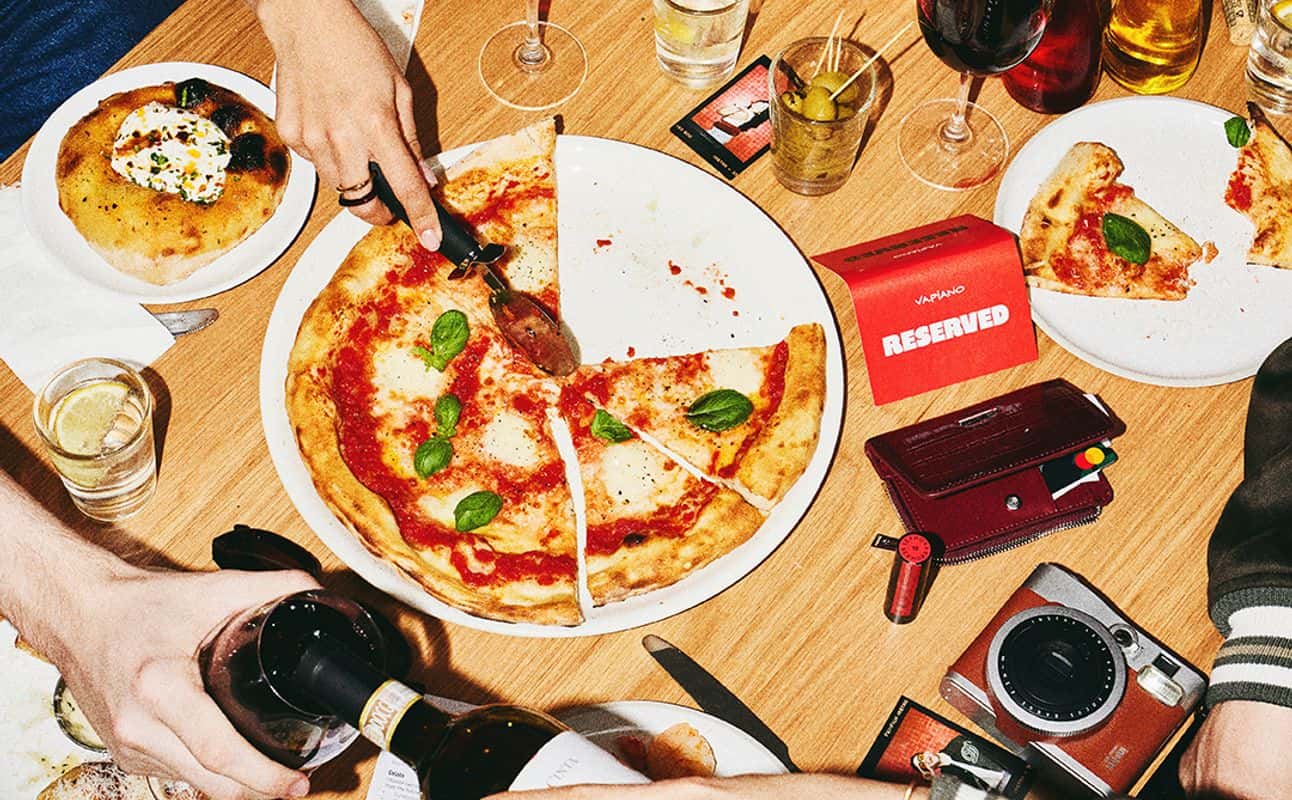 Enjoy Italian, Vegan options, Gluten Free options, Restaurant, Indoor & outdoor seating, Highchairs available, Wheelchair accessible, Free wifi, $$, Families and Groups cuisine at Vapiano in Manchester City Centre, Manchester