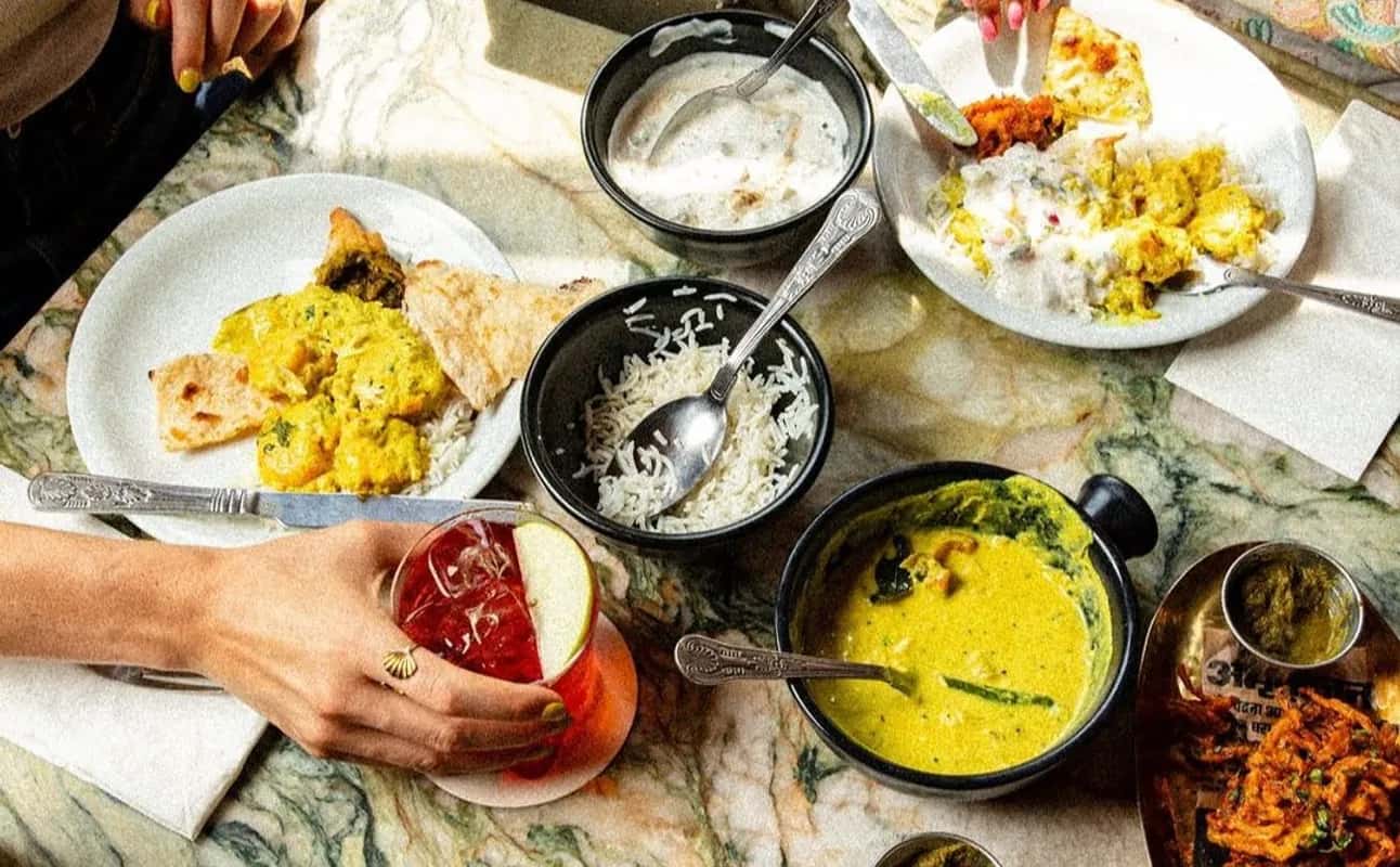 Enjoy Indian, Vegetarian options, Vegan options, Halal, Restaurant, Free wifi, Dog friendly, Highchairs available, Indoor & outdoor seating, Table service, Wheelchair accessible, Families, Groups, Bar scene, Date night and Special occasion cuisine at Dishoom Permit Room Liverpool in Liverpool City Centre, Liverpool