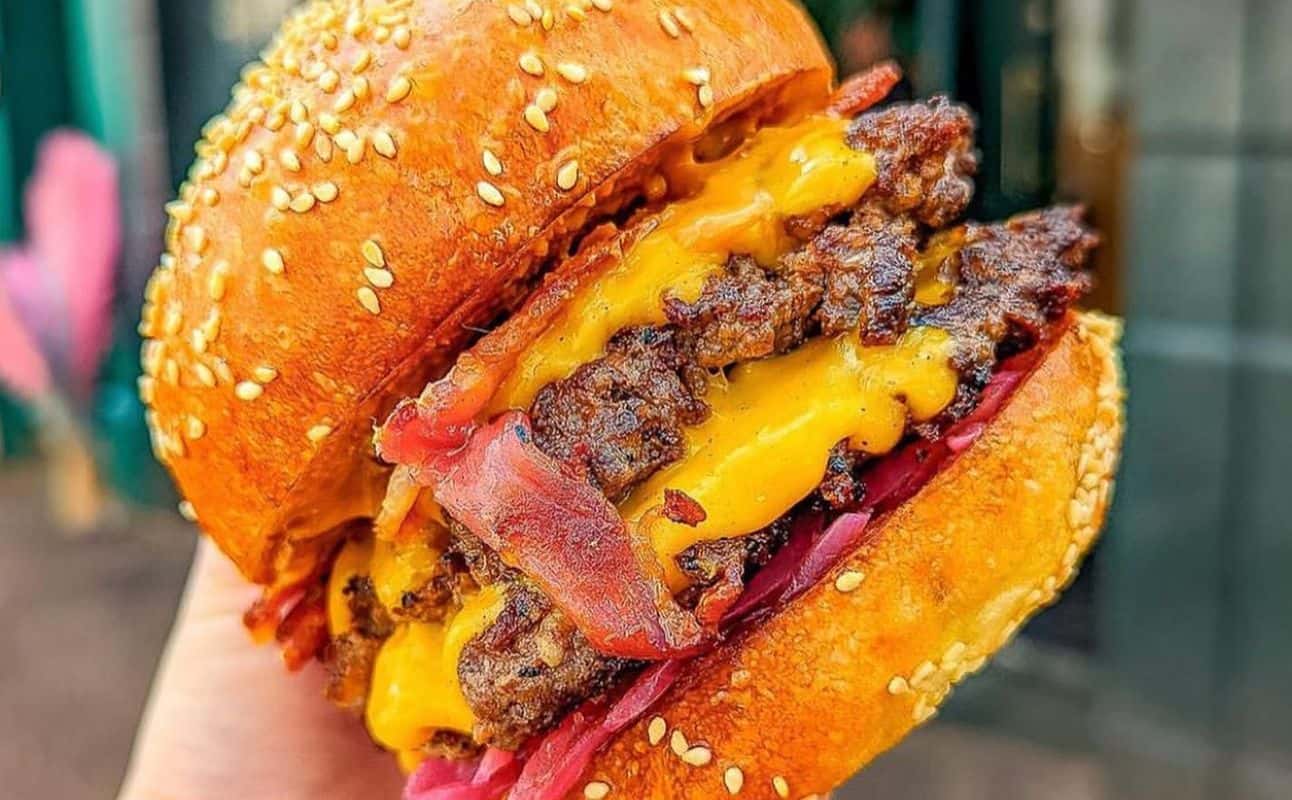 Enjoy Burgers cuisine at Milk Bun in Bath