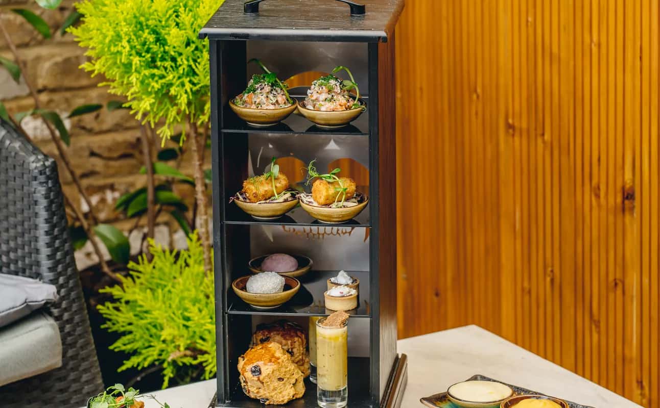 Enjoy Japanese, Hotel restaurant, $$$$, Families and Groups cuisine at Afternoon tea at Sanctum Hotel in Soho, London