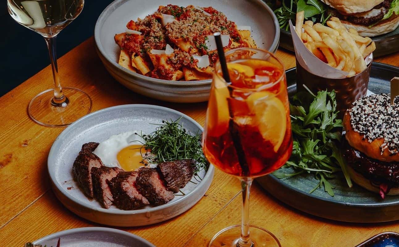 Enjoy British, Pub Food, Dairy free options, Gluten Free options, Vegan options, Vegetarian options, Bars & pubs, Cocktail bar, Late night, Table service, $$, Groups, Families, Date night, Special occasion and Live music cuisine at Nyla's in Leeds City Centre, Leeds