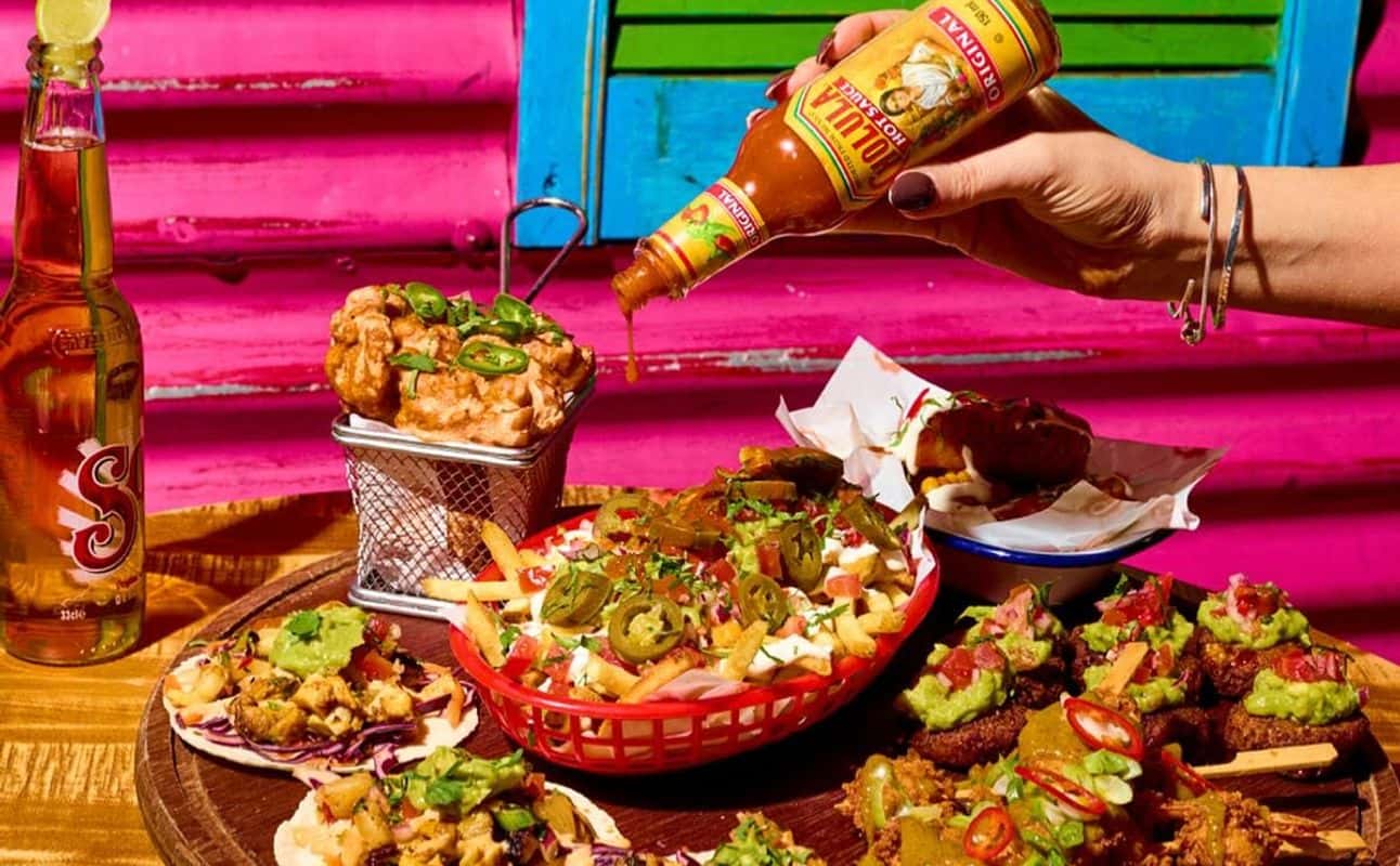 Enjoy Mexican, Latin American, Vegetarian options, Vegan options, Gluten Free options, Restaurant, Free wifi, Table service, Wheelchair accessible, $$, Groups, Families and Date night cuisine at Barrio Shoreditch in Shoreditch, London