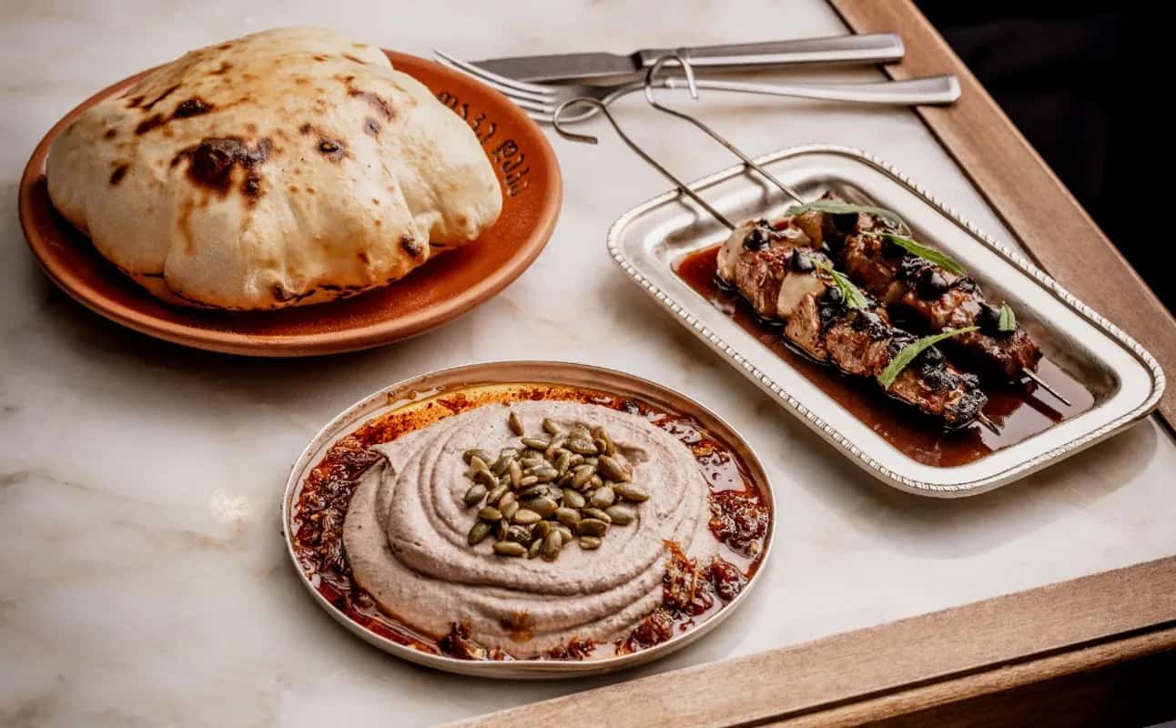 Enjoy Georgian, Vegetarian options, Vegan options, Restaurant, Table service, Private dining, $$, Families, Groups, Special occasion, Date night, Pre-Theatre dining and Wine bar cuisine at DakaDaka in Mayfair, London