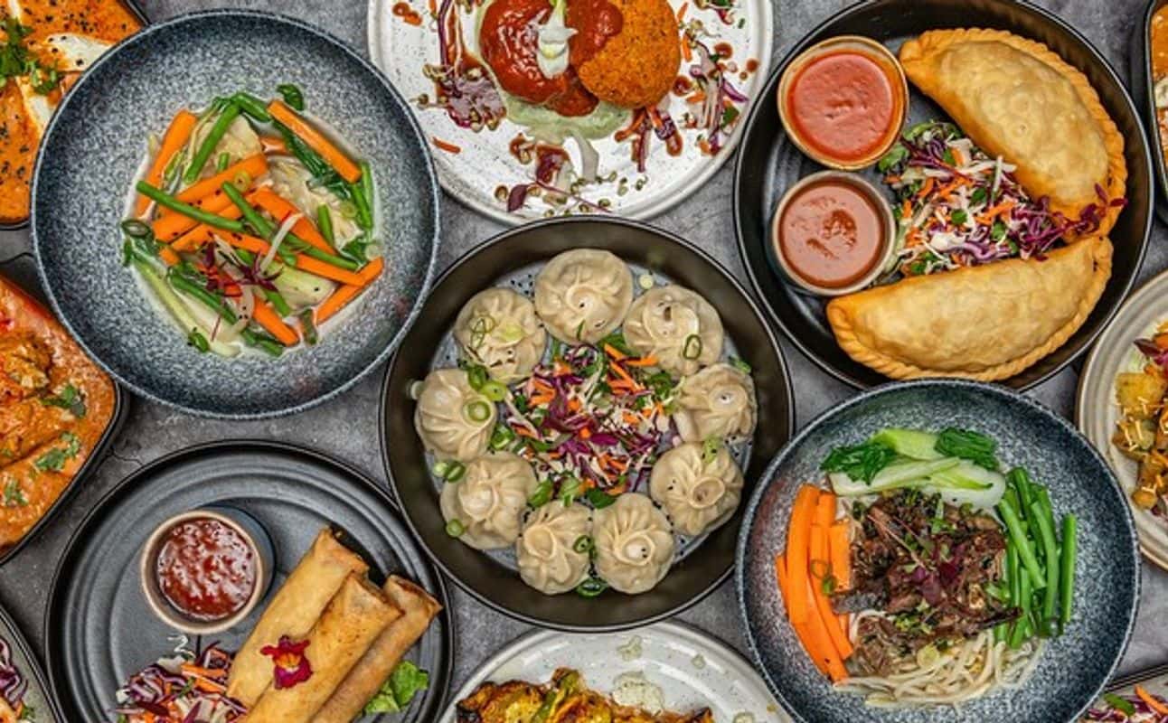Enjoy Indian, Asian, Vegan options, Vegetarian options, Restaurant, Street parking, Free wifi, Non-smoking, $$, Families and Groups cuisine at The Journey Tibet to India in Easton, Bristol