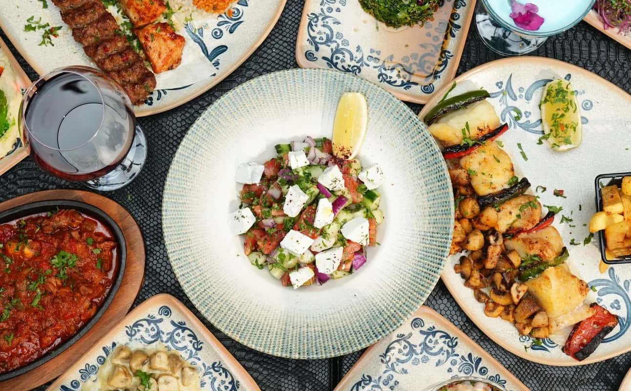 Enjoy Turkish, Mediterranean, Middle Eastern, Vegan options, Vegetarian options, Restaurant, Highchairs available, Table service, Indoor & outdoor seating, $$$, Families and Groups cuisine at Yaprak Reigate in Reigate, London