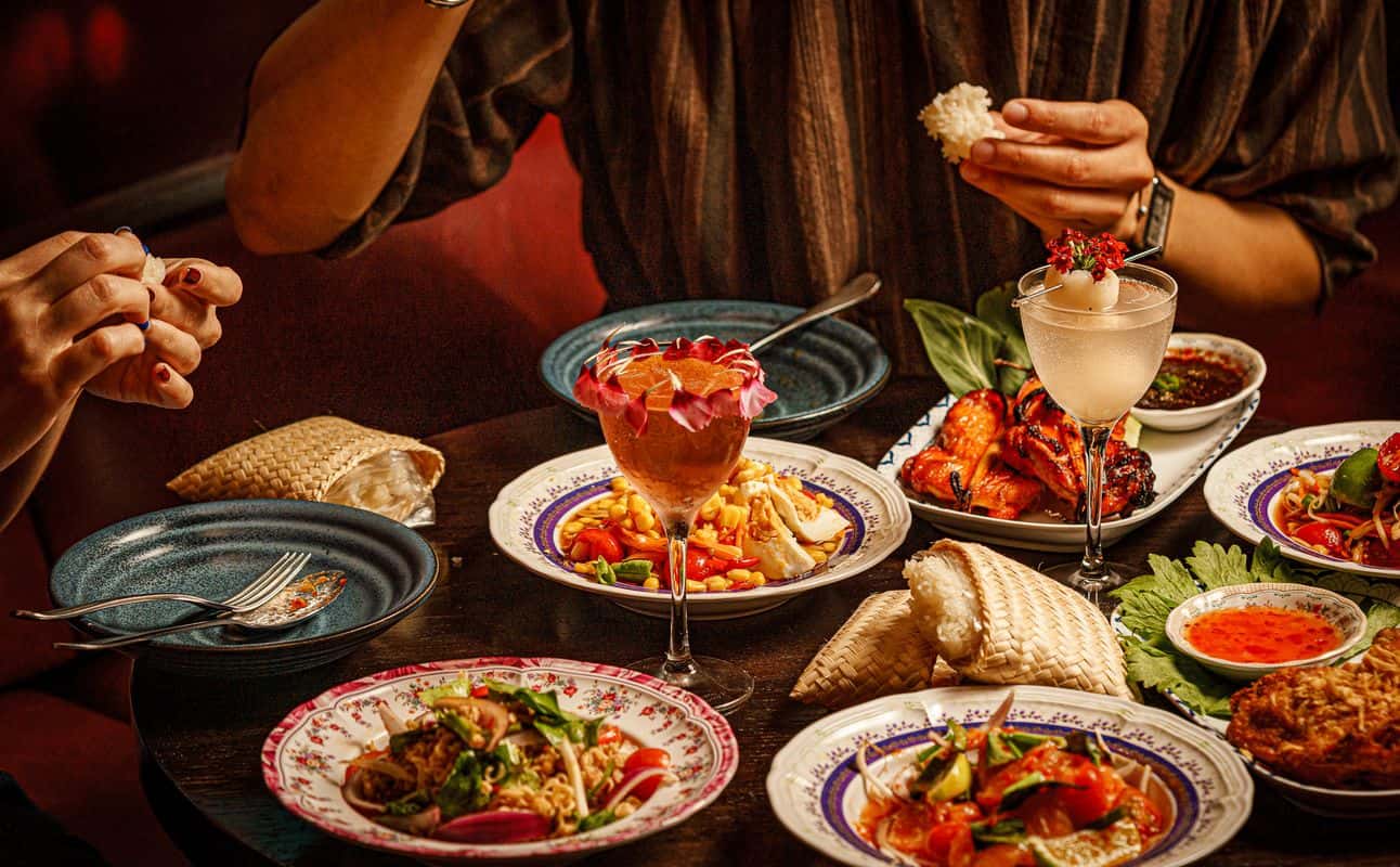 Enjoy Thai, Vegetarian options, Cocktail bar, $$, Bar scene and Groups cuisine at Dang's in Spitalfields, London