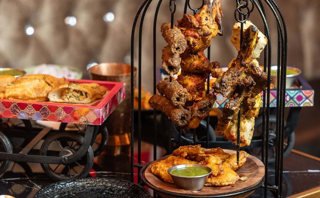 Enjoy Indo-Chinese, Pakistani, Indian, Vegetarian options, Vegan options, Gluten Free options, Halal, Dairy free options, Restaurant, Late night, Cocktail bar, Beer garden, Wheelchair accessible, Street parking, Private dining, Highchairs available, Non-smoking, Indoor & outdoor seating, Free wifi, Free onsite parking, Child friendly, Table service, $$, Families, Groups, Date night, Live music, Special occasion, Business meetings and Bar scene cuisine at Chor Bazaarr Restaurant & Bar in Slough, London