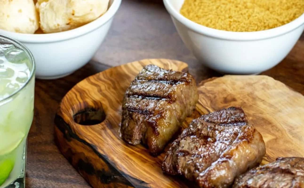 Enjoy Brazilian, Grill & barbeque, Vegetarian options, Halal, Restaurant, Highchairs available, Table service, Wheelchair accessible, $$$, Date night, Live music, Families, Groups and Kids cuisine at Rodizio Rico in Greenwich, London