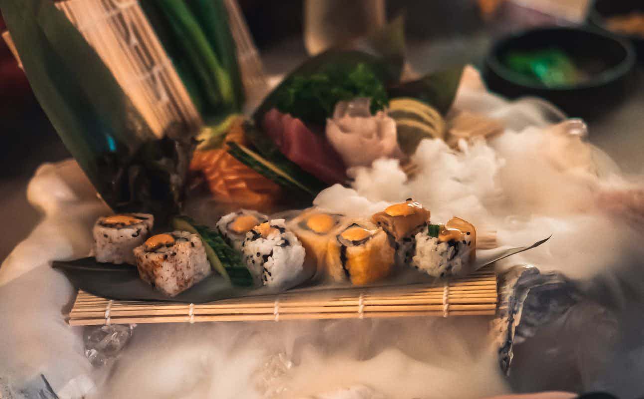 Enjoy Japanese, Restaurant, Table service, Street Parking, $$$, Families, Date night and Special Occasion cuisine at Koi Ki in Harborne, Birmingham