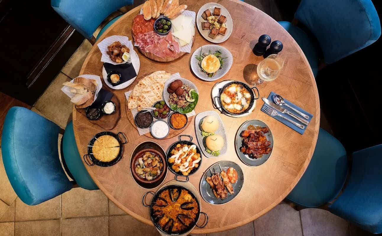 Enjoy Mediterranean, European, Spanish, Gluten Free options, Vegan options, Vegetarian options, Restaurant, Free wifi, Highchairs available, Indoor & outdoor seating, Table service, Wheelchair accessible, $$, Families and Groups cuisine at Bar Estilo in Mailbox, Birmingham