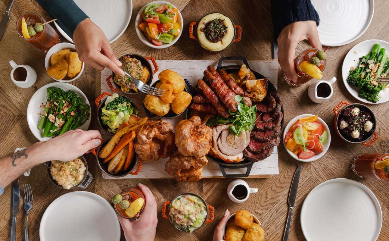 Enjoy British, Vegetarian options, Vegan options, Bars & pubs, Indoor & outdoor seating, Private dining, Highchairs available, Wheelchair accessible, Free wifi, Table service, Dog friendly, $$, Families and Groups cuisine at The Broadcaster in White City, London