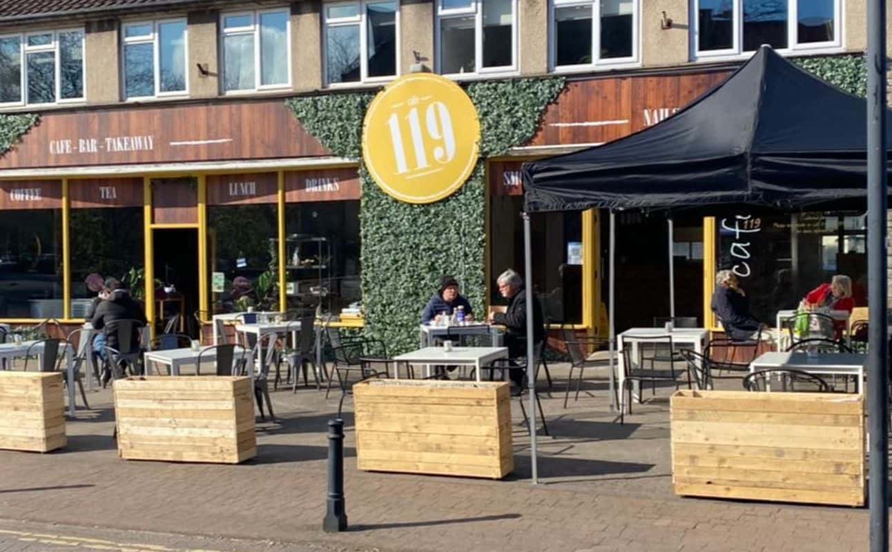 Enjoy British, Vegetarian options, Vegan options, Gluten Free options, Restaurant, Free wifi, Highchairs available, Indoor & outdoor seating, Table service, Wheelchair accessible, $$, Groups and Families cuisine at Cafe 119 in Nailsea, Bristol