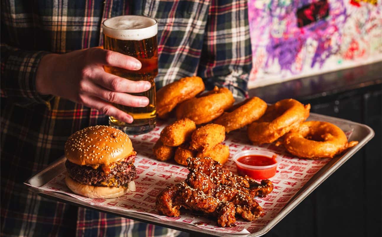 Enjoy American, Vegan options, Vegetarian options, Bars & pubs, Late night, Table service, Wheelchair accessible, Indoor & outdoor seating, Dog friendly, $$, Craft beer, Groups, Bar scene, Date night and Hidden gems cuisine at MEATliquor Shoreditch in Shoreditch, London