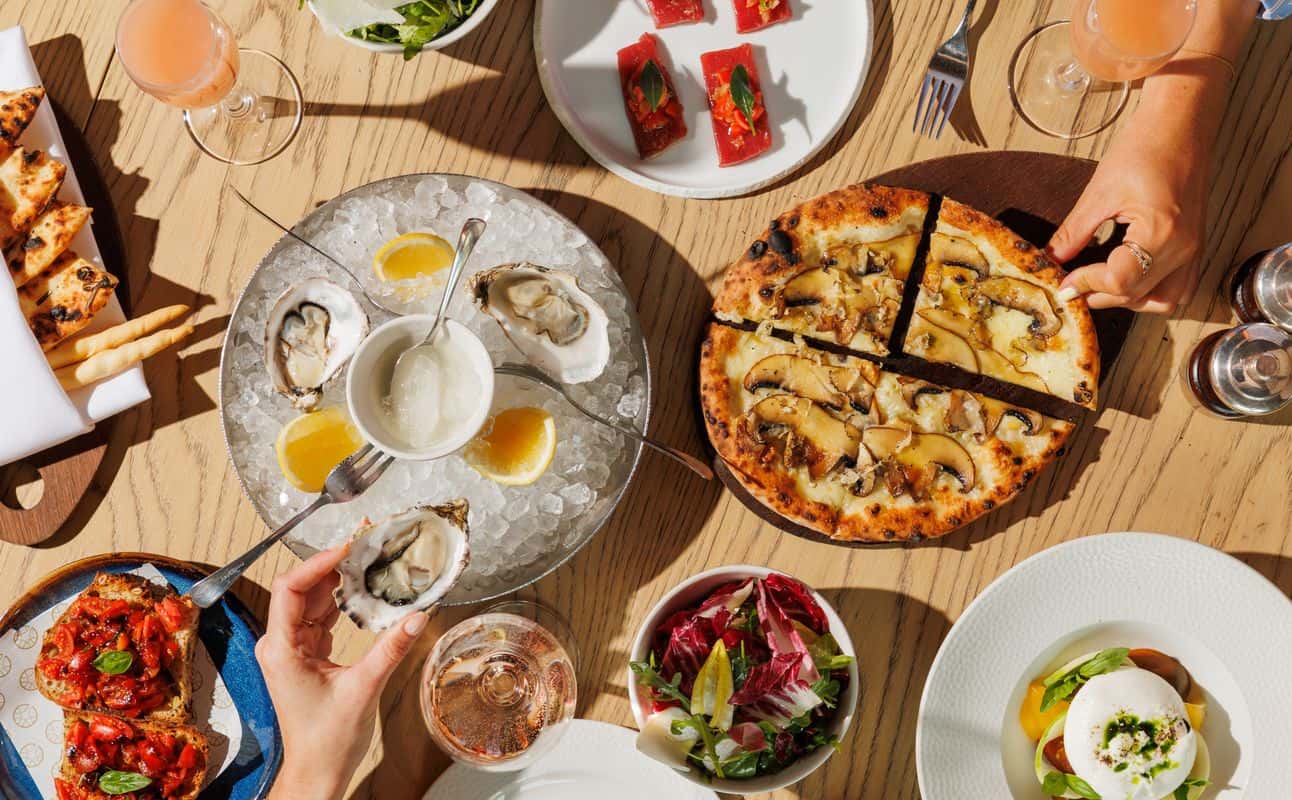 Enjoy Italian, Mediterranean, Seafood, Vegetarian options, Restaurant, Table service, Indoor & outdoor seating, Free wifi, Dog friendly, $$$$, Groups, Families, Date night and Special occasion cuisine at Azzurra in Chelsea, London