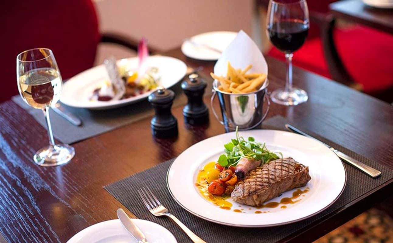 Enjoy British, European, Gluten Free options, Vegan options, Vegetarian options, Hotel restaurant, Indoor & outdoor seating, Highchairs available, Wheelchair accessible, Free wifi, Table service, $$, Groups and Families cuisine at One Twenty One Two Restaurant in Westminster, London